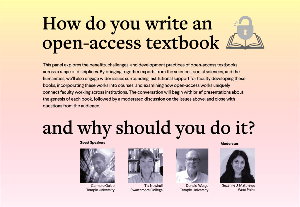 How do you write an open-access textbook…