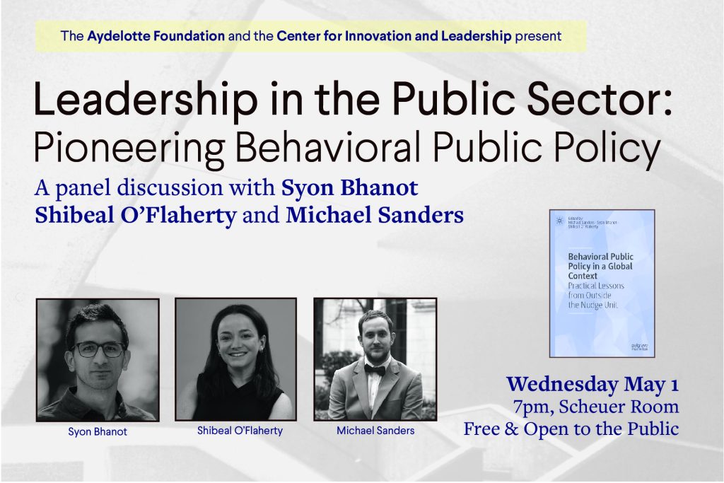 Leadership in the Public Sector: Pioneering Behavioral Public Policy