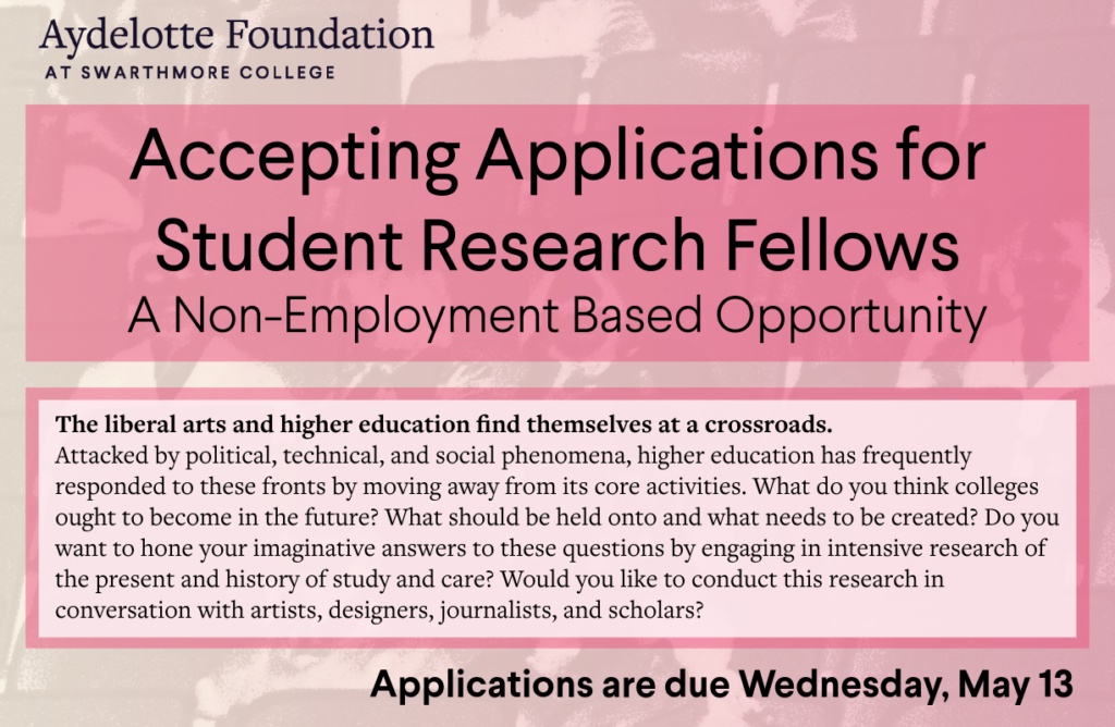 Accepting Applications: Student Research Fellows | A Non-Employment Based Opportunity